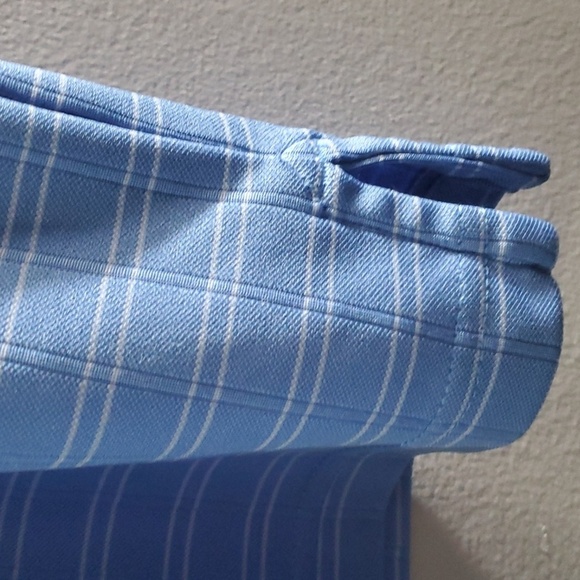 Izod GOLF Shirt Mens Size Xl X-large Blue White Striped Boxed Lines Polo… - Picture 5 of 14